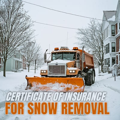 Certificate of Insurance for snow removal