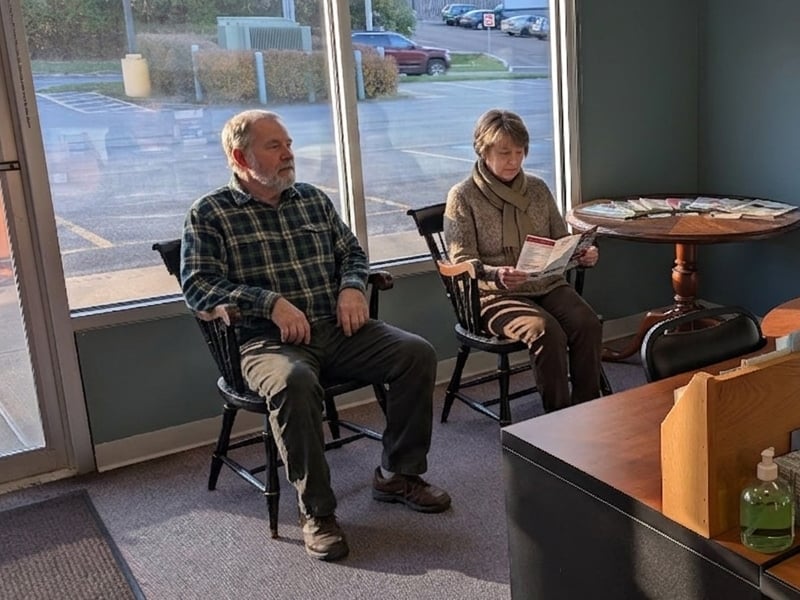 Guest area in Oswego office