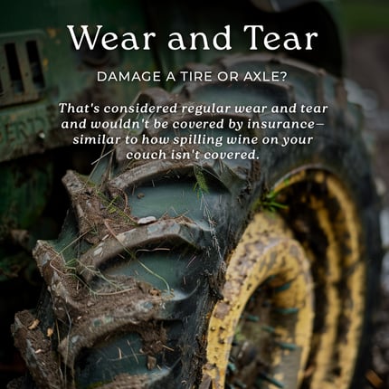 Damage a tire or axle