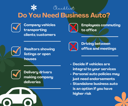 Do you need business auto insurance checklist