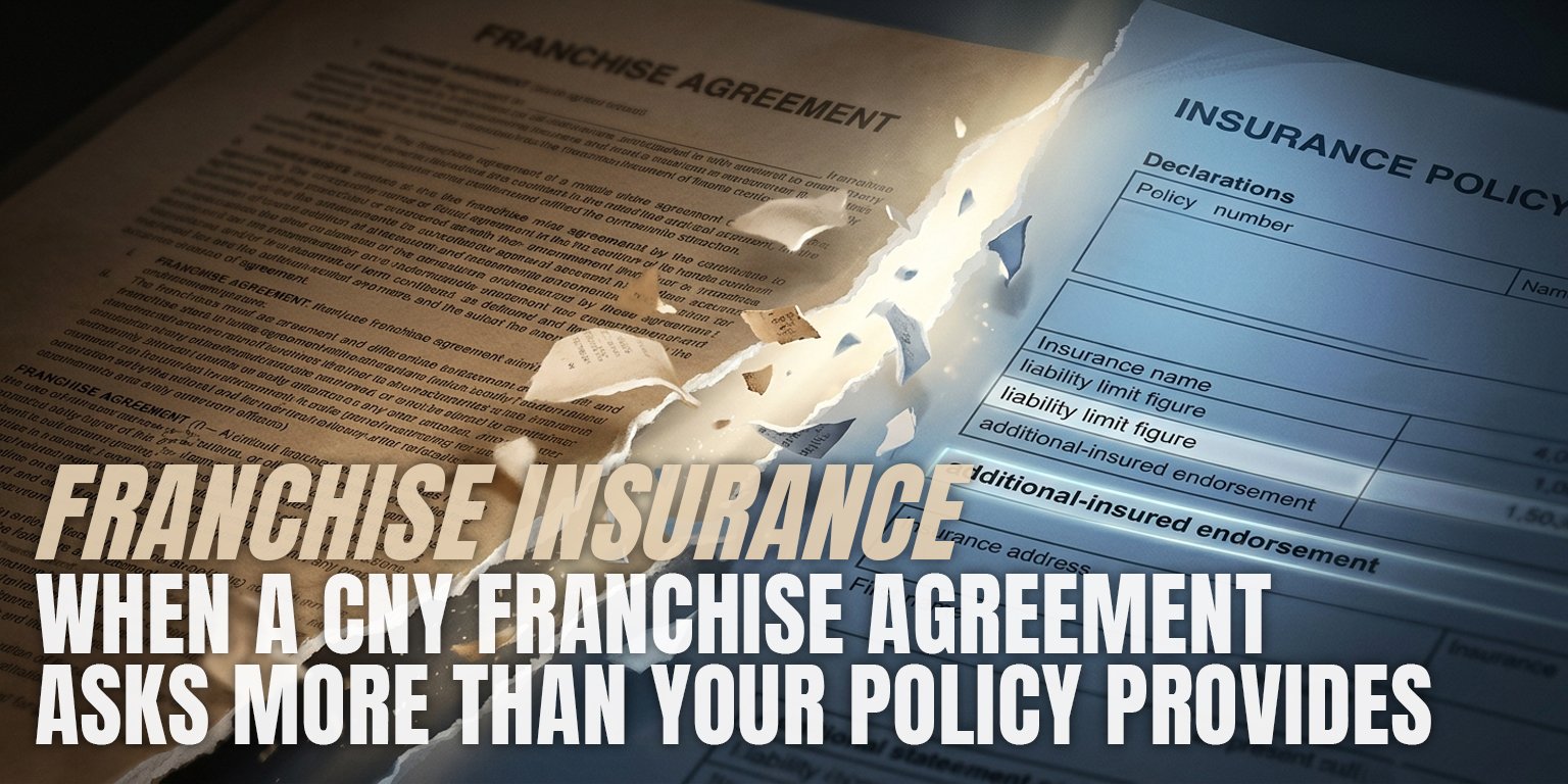 Franchise Insurance Requirements - Where a CNY Franchise Agreement May Ask More Than Your Policy Provides