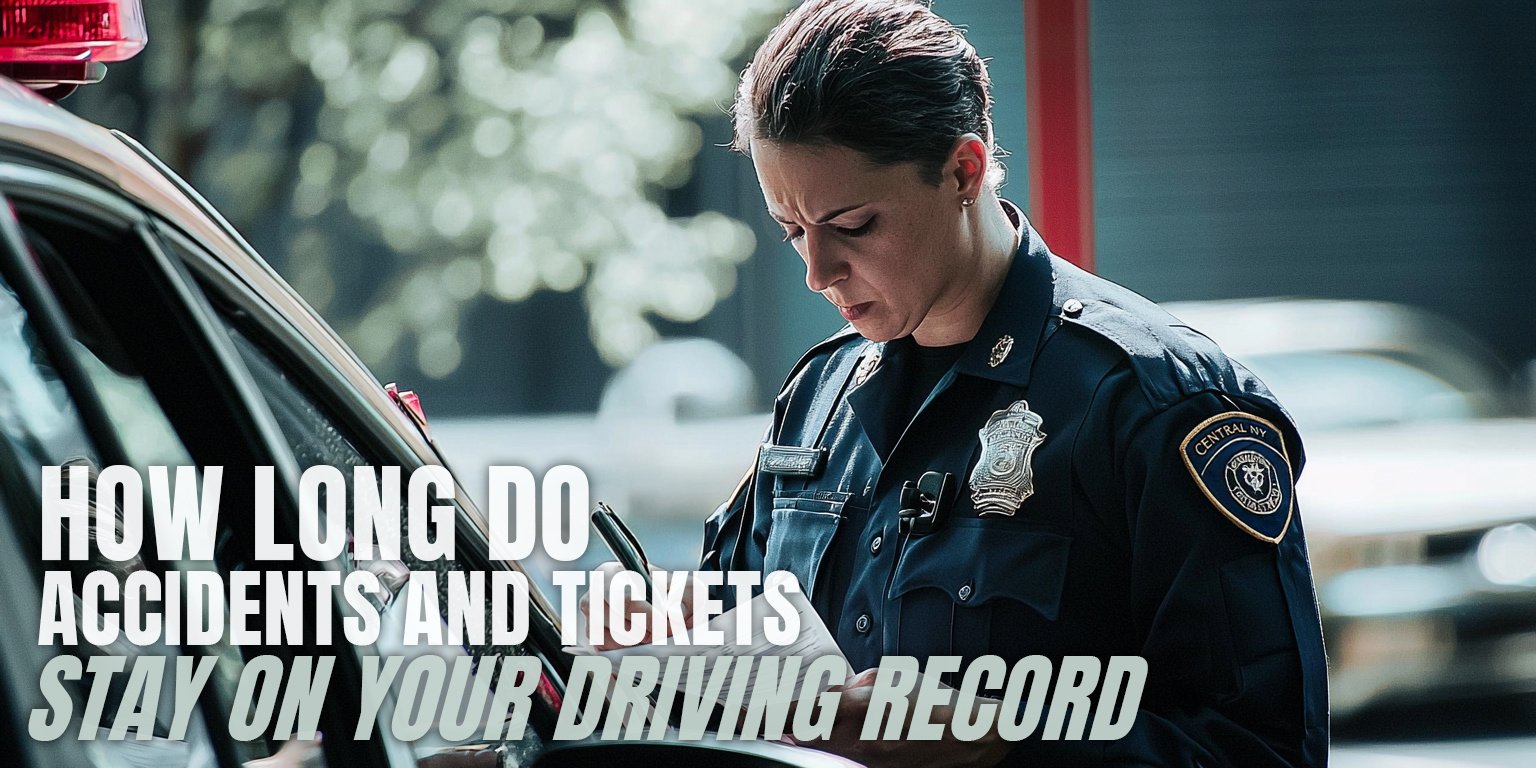 How long do accidents and tickets stay on your driving record