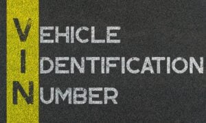 Vehicle Identification Number (VIN).