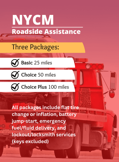 NYCM Insurance roadside assistance packages through Agero.