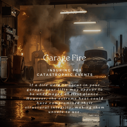 Insuring for catastrophic events, like auto service garage fires