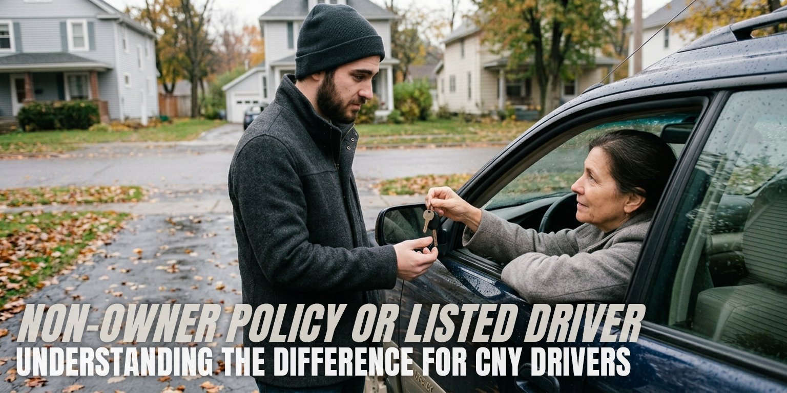 Non-Owner Policy or Listed Driver - Understanding the Difference for Central New York Drivers copy
