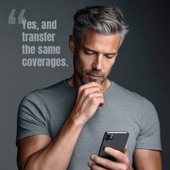 Policyholder attempting to transfer same car insurance coverages
