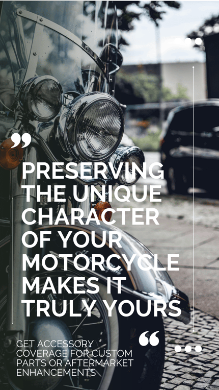 Preserve the unique character of your motorcycle.