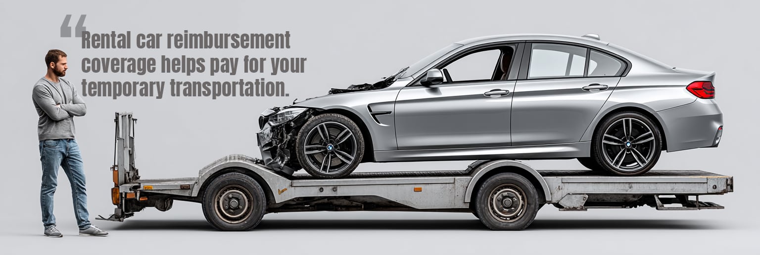 Rental car reimbursement coverage helps pay for your temporary transportation