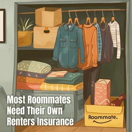 Roommates belongings not covered by your renters insurance