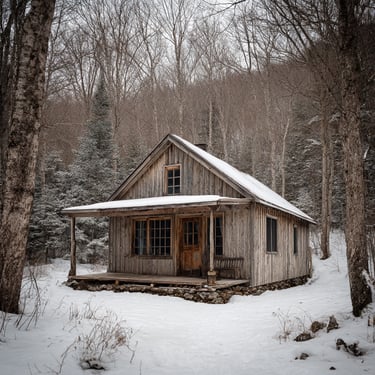 Rustic cabin in the Adirondacks with dwelling fire coverage