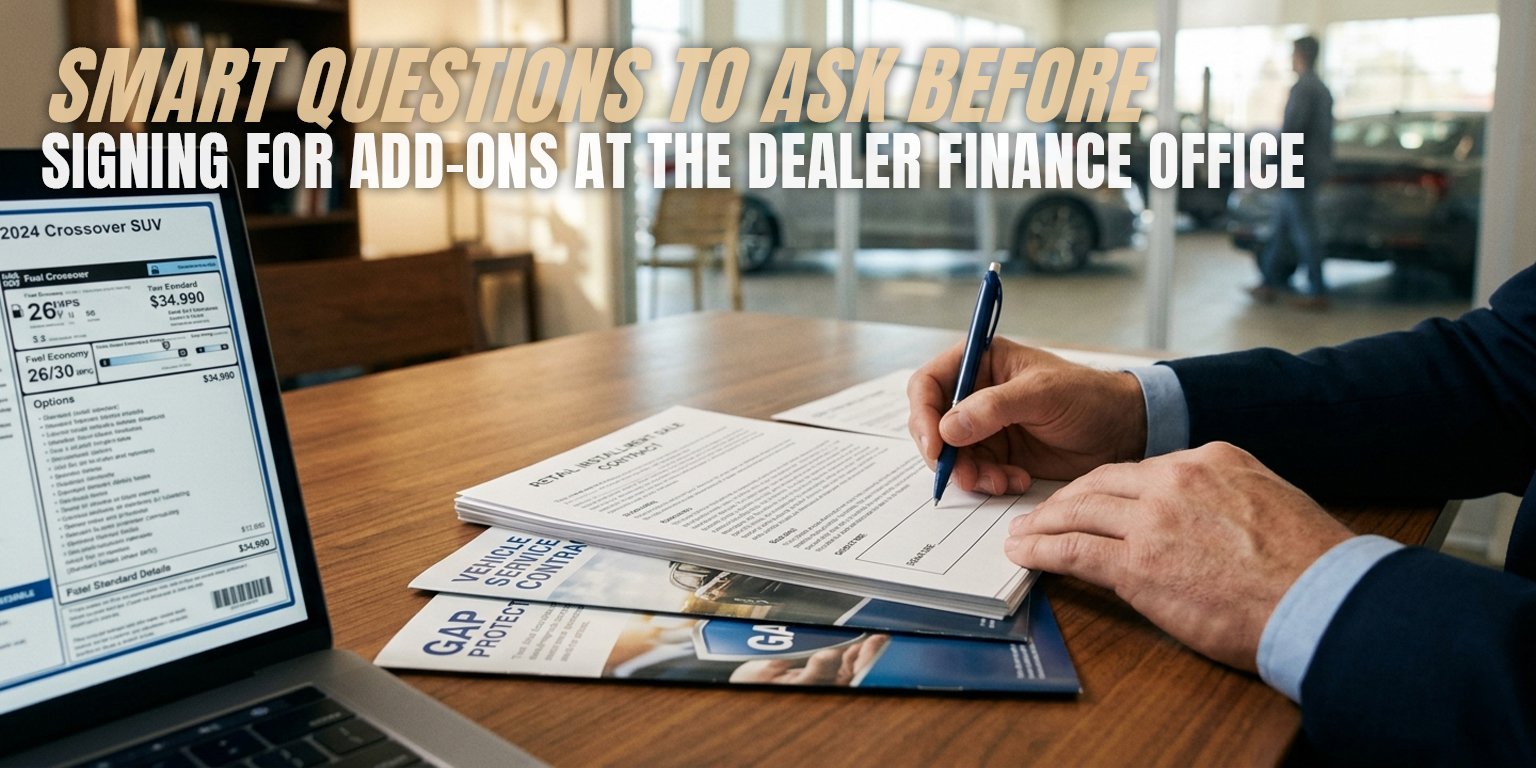 Smart Questions to Ask Before Signing for Add-Ons at the Dealer Finance Office