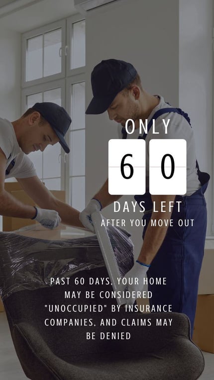 The 60 day countdown begins after you move out, leading to hidden risks