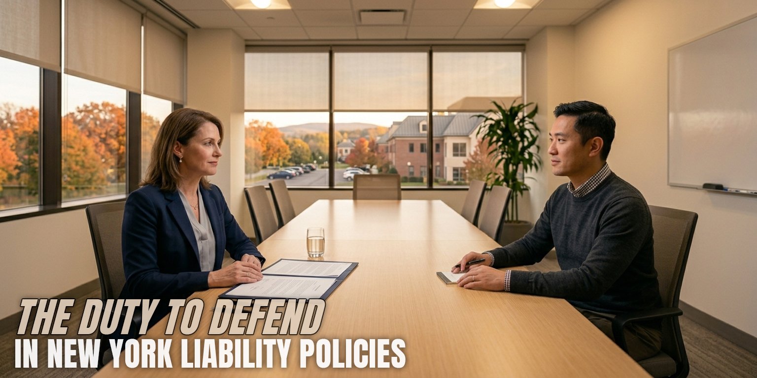 The Duty to Defend in New York Liability Policies - Why It Belongs to the Insurer, Not You