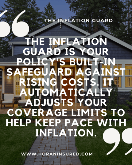 The inflation guard is your policys built-in safeguard against rising costs.