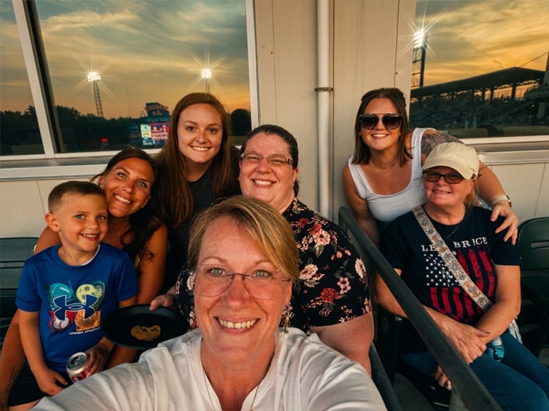 The-Team-Enjoying-a-Baseball-Office-Outing