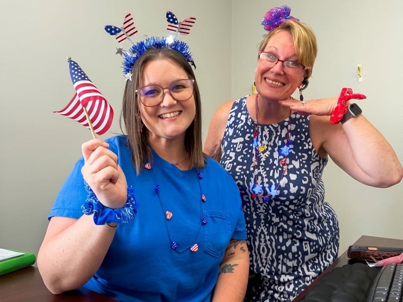 Two lively sales reps in our Fulton office