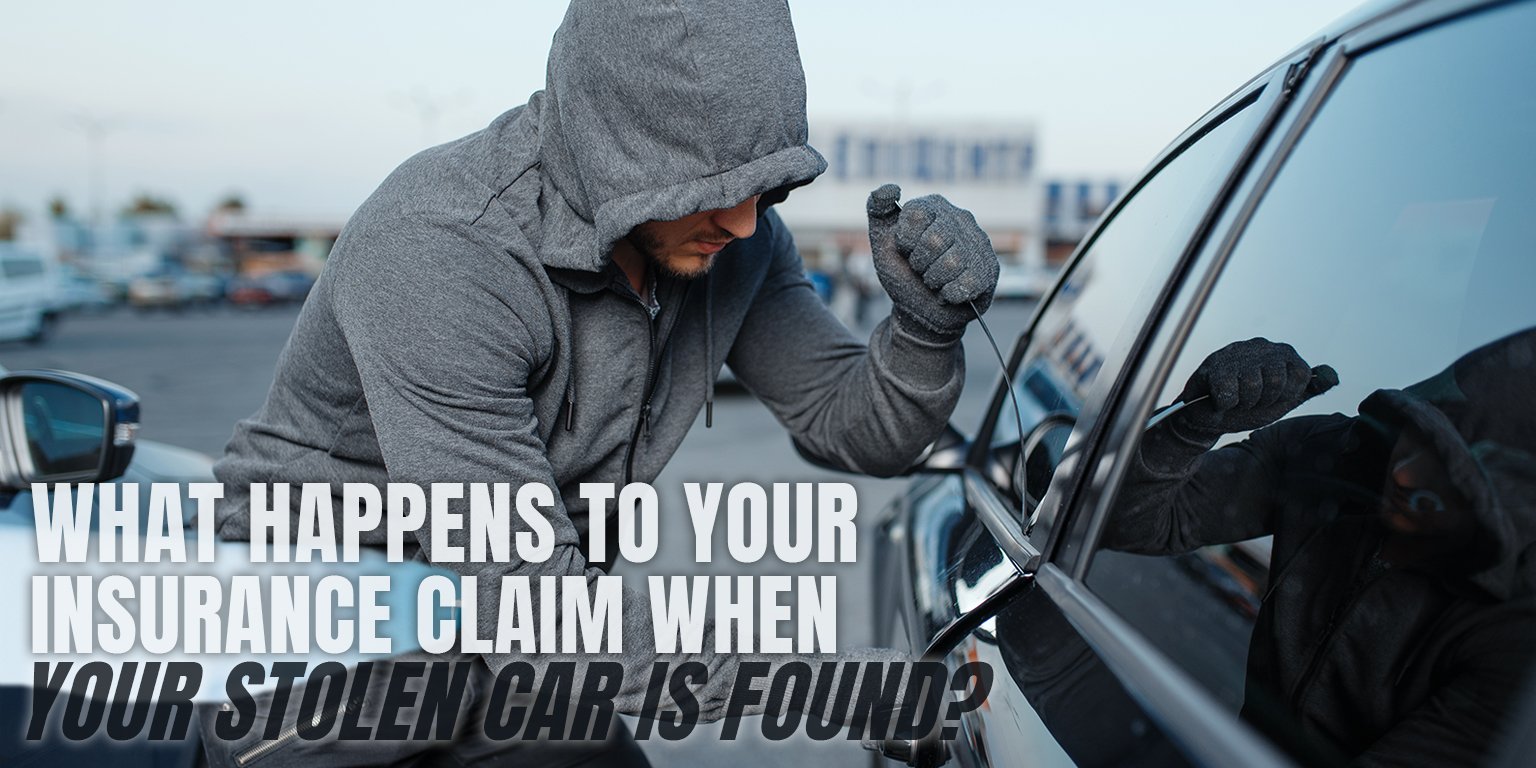 What happens to your insurance claim when your stolen car is found