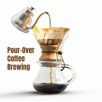 pour-over coffee brewing