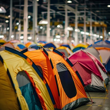 tents from a summer recreational equipment manufacturer