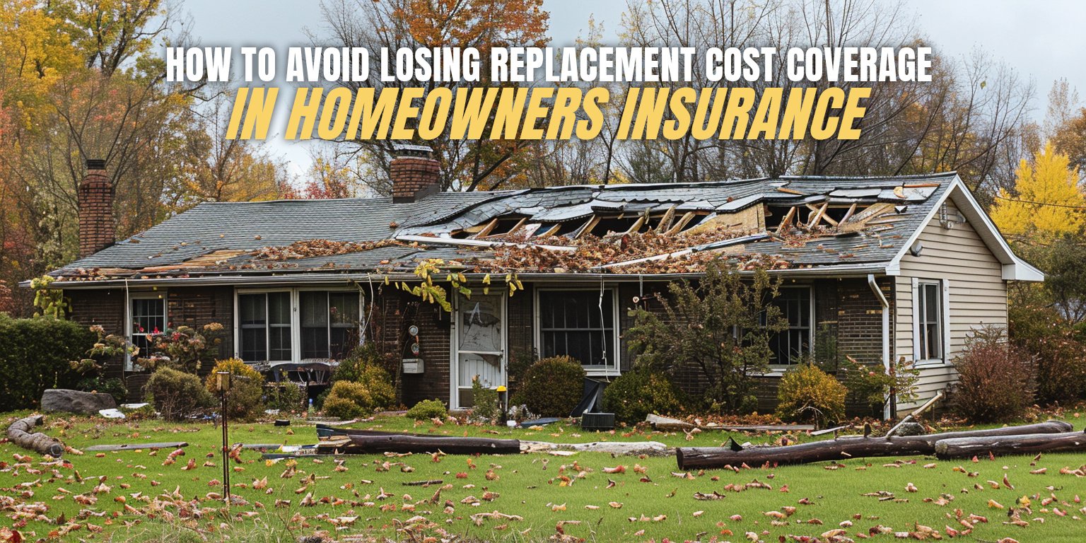 How to avoid losing replacement cost coverage in homeowners insurance